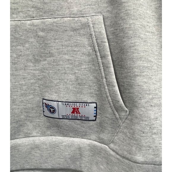 NFL Team Apparel Tennessee Titans Hoodie Pullover Sweatshirt XL Navy Gray - Picture 3 of 5